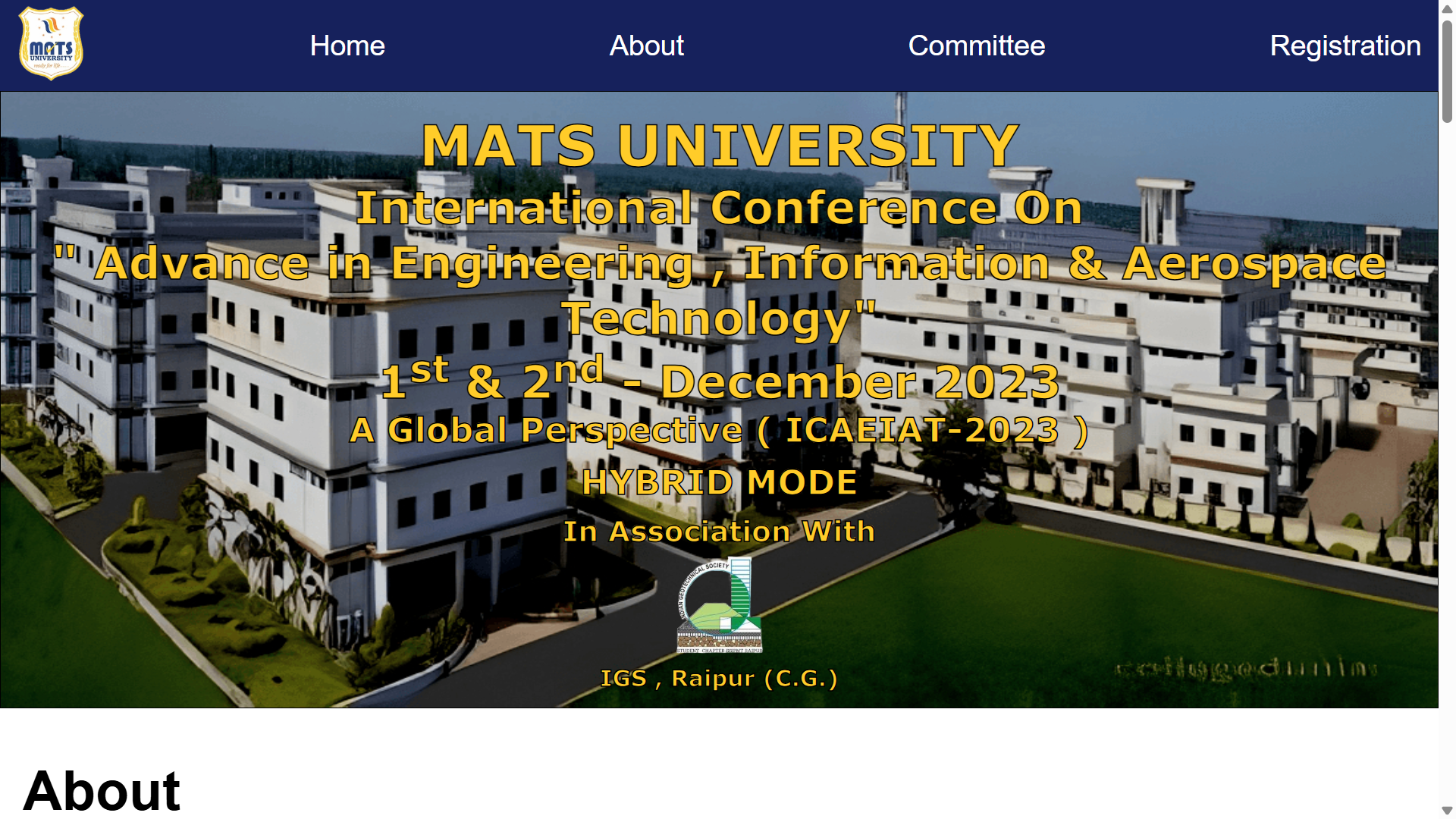 International Conference Website